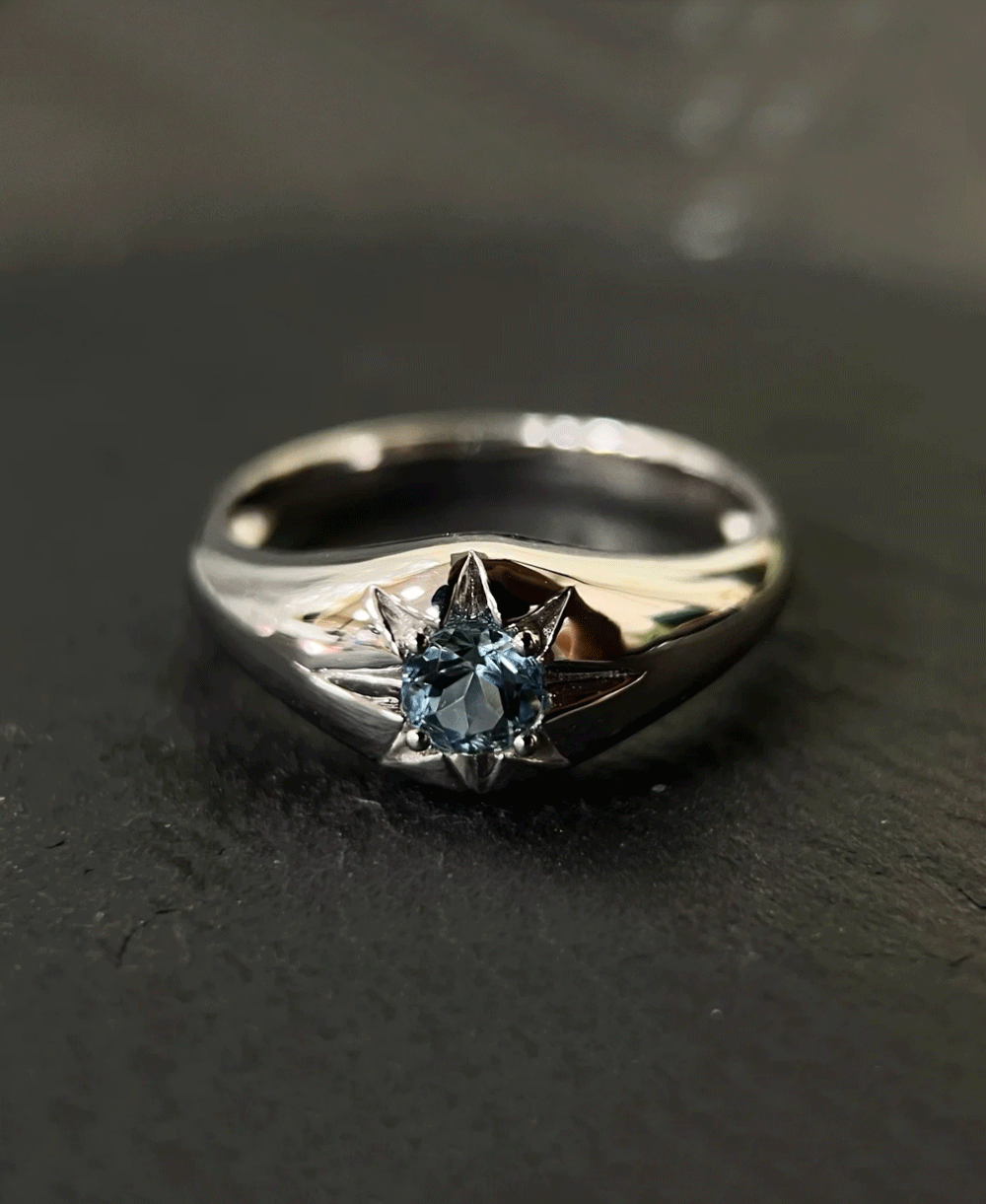 Lab Spinel S925 Silver Thick Plated 18K Gold